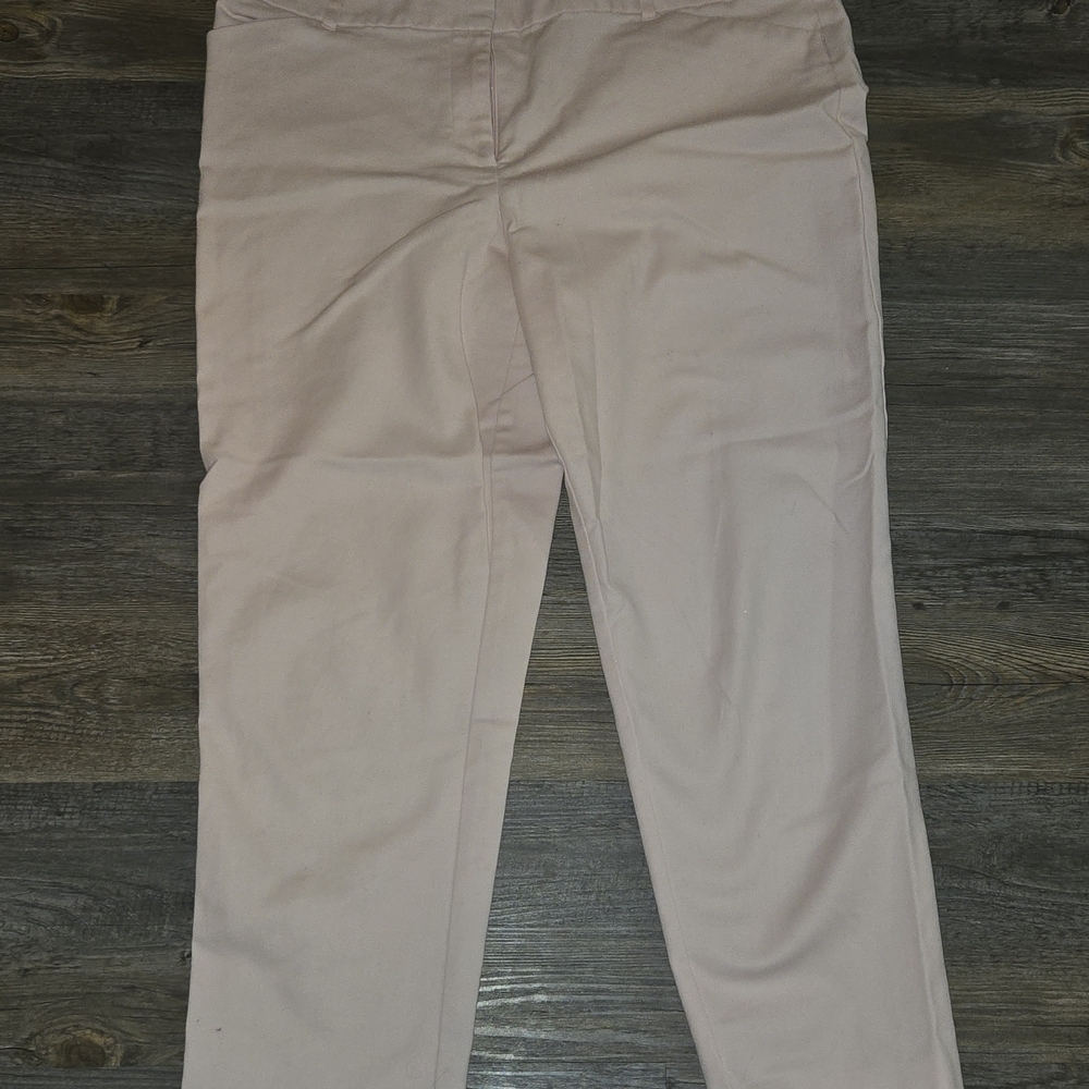 Liz Claiborne Soft Pink Ankle Trousers